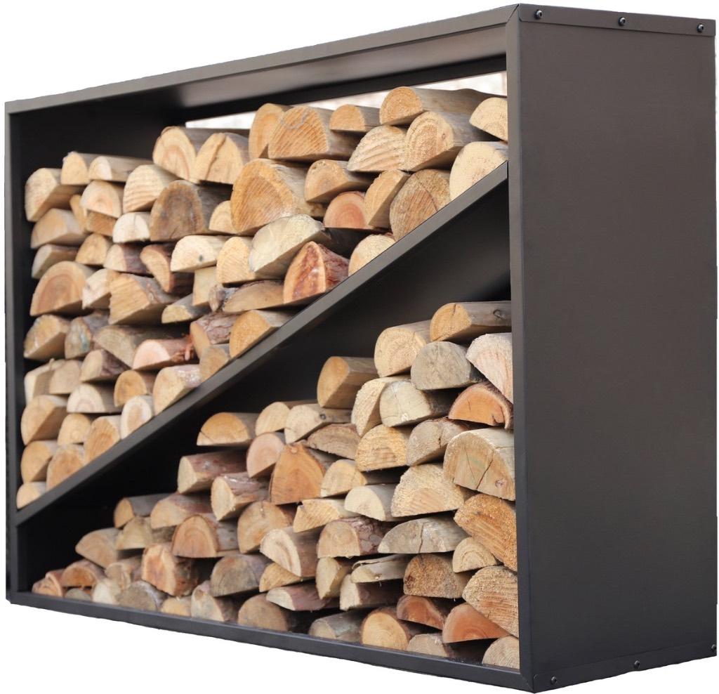 Westmann Haardhout rek Hugo - 35x115x80cm Zwart, Overige typen, Nieuw, Ophalen of Verzenden, Metaal
