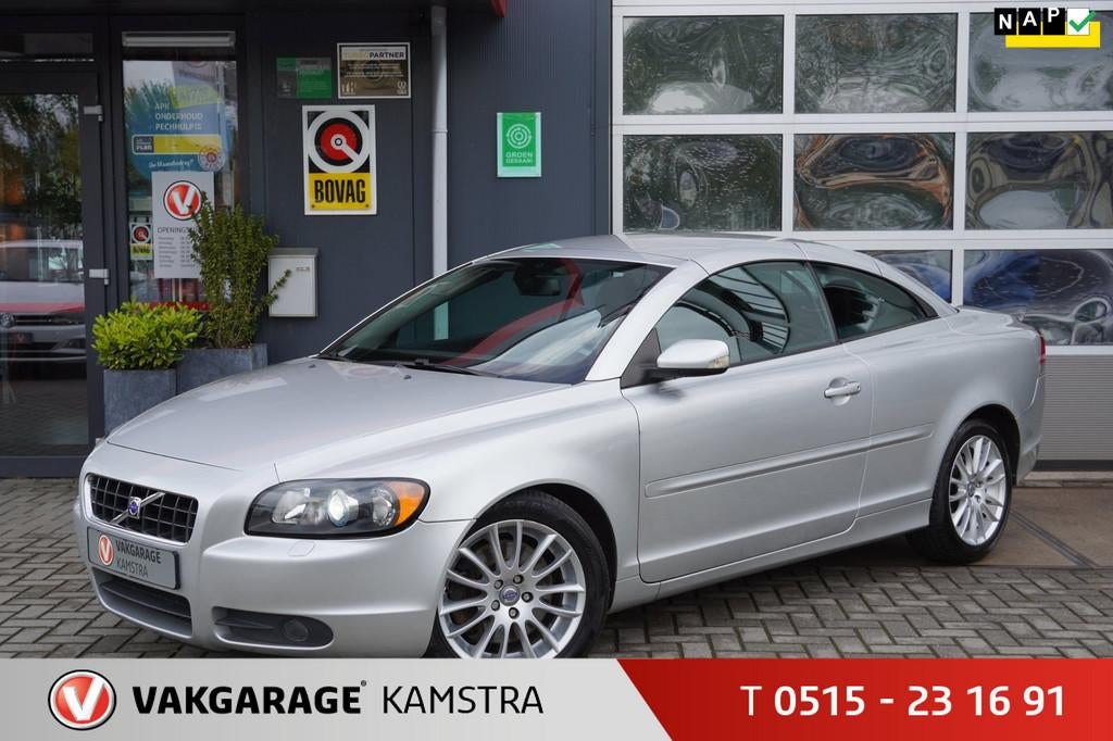 Volvo C70 Convertible 2.4i 170PK Summum Leder/Stoelverw/PDC, Auto's, Volvo, Gebruikt, Cabriolet, 4 stoelen, Bedrijf