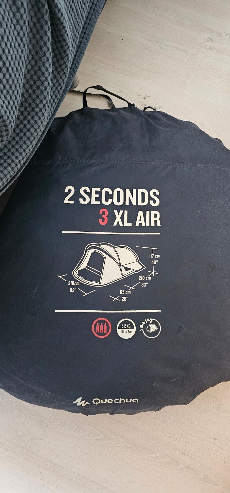 mooie tent van decathlon., Ophalen, Gebruikt, Tot en met 3