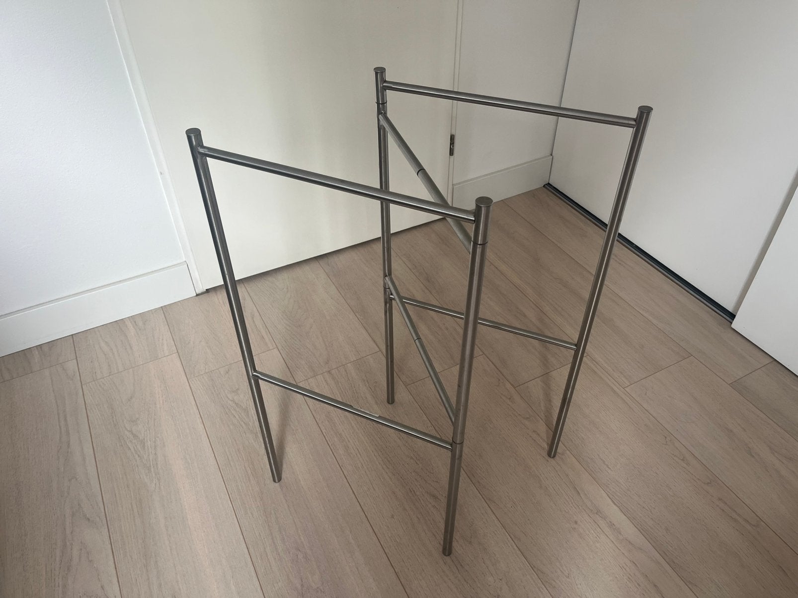 Handoekenrekje Ikea, Handdoekenrek, Zo goed als nieuw, Zilver, Ophalen