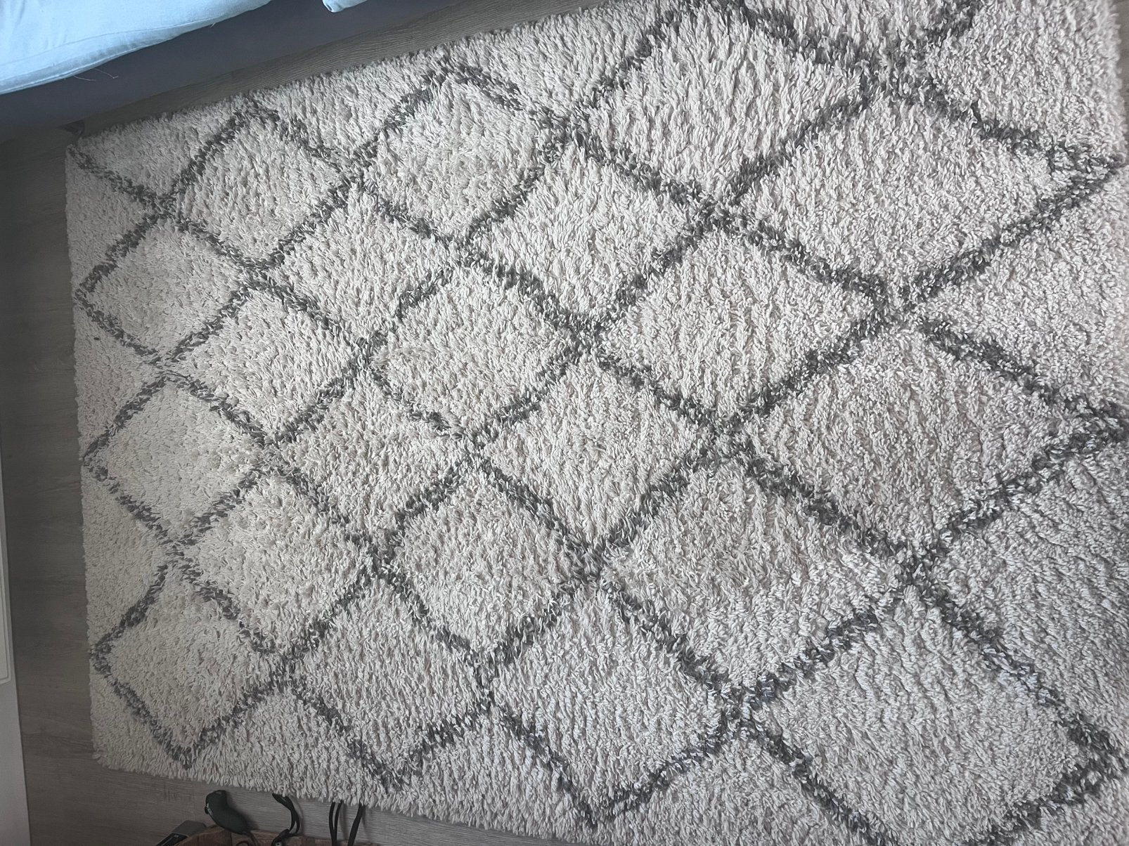 Vloerkleed Aksfrytle JYSK 135x190 cm, Huis en Inrichting, Stoffering | Tapijten en Kleden, Ophalen, Grijs, Zo goed als nieuw, 150 tot 200 cm