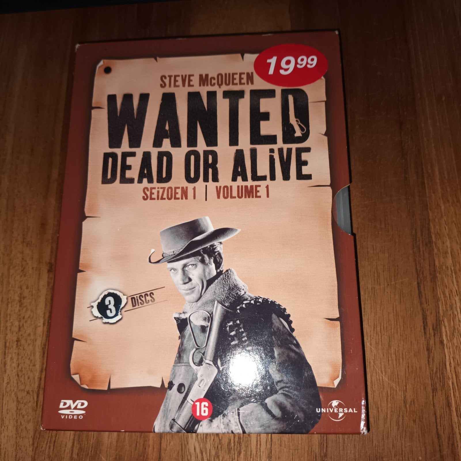 Wanted Dead or Alive Seizoen 1 Volume 1 DVD (Steve McQueen), Vanaf 16 jaar, Nederlands, Ophalen of Verzenden, Gebruikt
