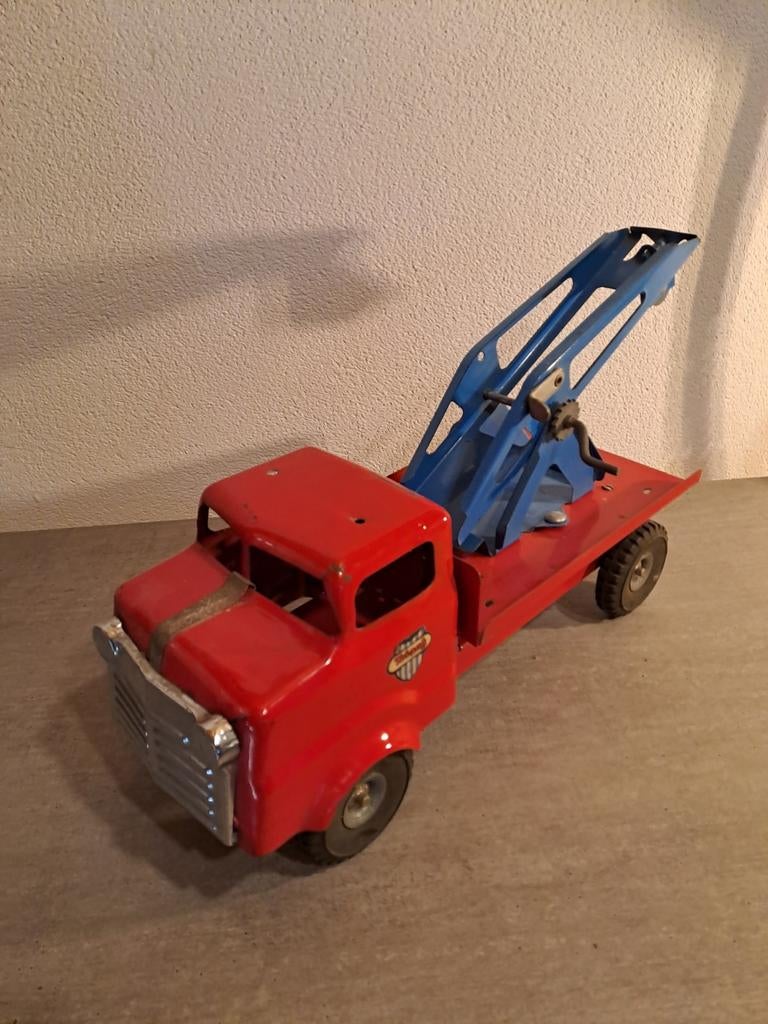 Oud Triang vrachtwagen  takelwagen, Antiek en Kunst, Antiek | Speelgoed, Ophalen of Verzenden