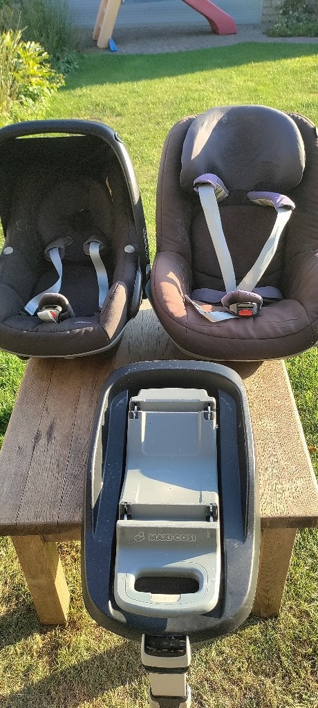 autostoel, Maxi Cosi, car fitting,  FamilyFix compleet, Ophalen, Verstelbare rugleuning, Gebruikt, Isofix