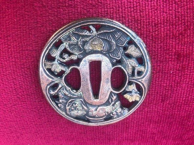 decoratieve metalen tsuba, Antiek en Kunst, Ophalen of Verzenden
