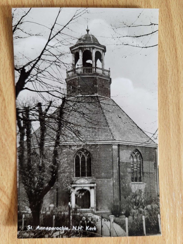 ansicht st. Annaparochie Kerk Rembrandt, Ophalen of Verzenden, Voor 1920, Noord-Holland
