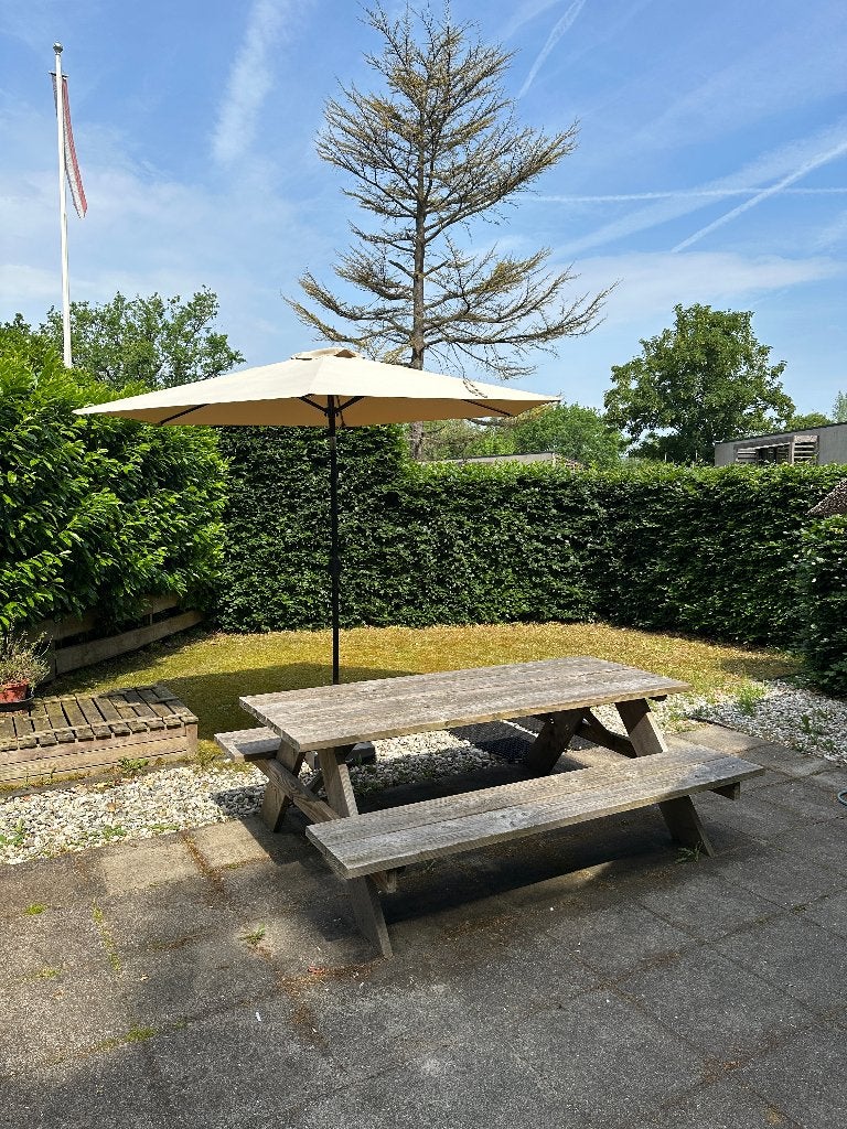 Picknick Bank/Tafel robuust 4 jaar oud, Ophalen, Gebruikt, Rechthoekig, Hout