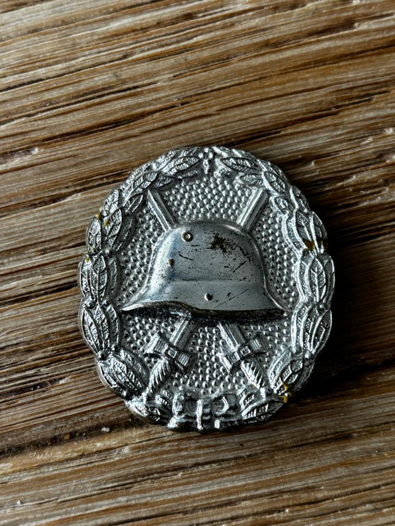 Duitse WOI verwundetenabzeichen zilver, Ophalen of Verzenden, Landmacht, Duitsland, Lintje, Medaille of Wings