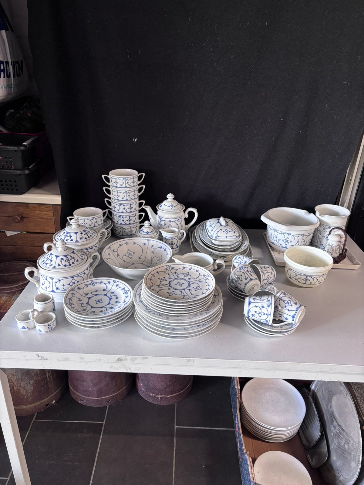 Saksisch blauw servies, Antiek en Kunst, Ophalen of Verzenden