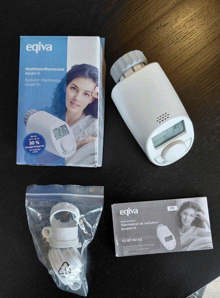 Eqiva CC-RT-N2-EQ radiatorthermostaat, Ophalen of Verzenden, Gebruikt