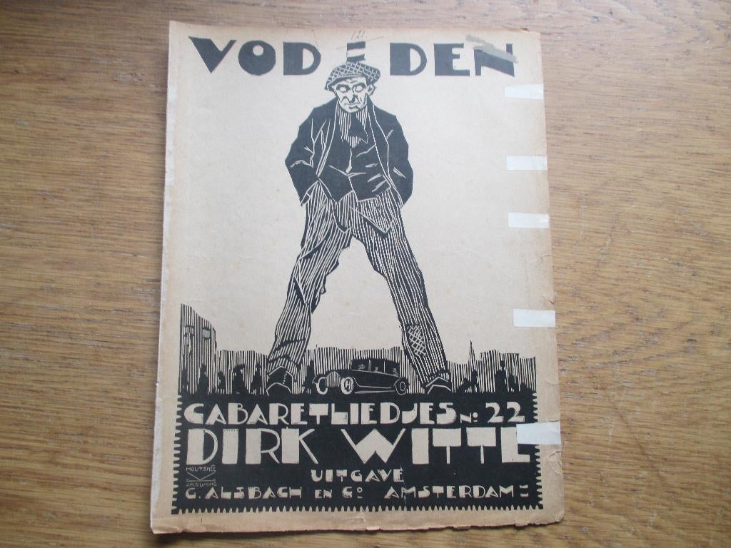 Vodden -cabaretliedje 22 van dirk witte, Ophalen of Verzenden, Gebruikt, Artiest of Componist, Klassiek