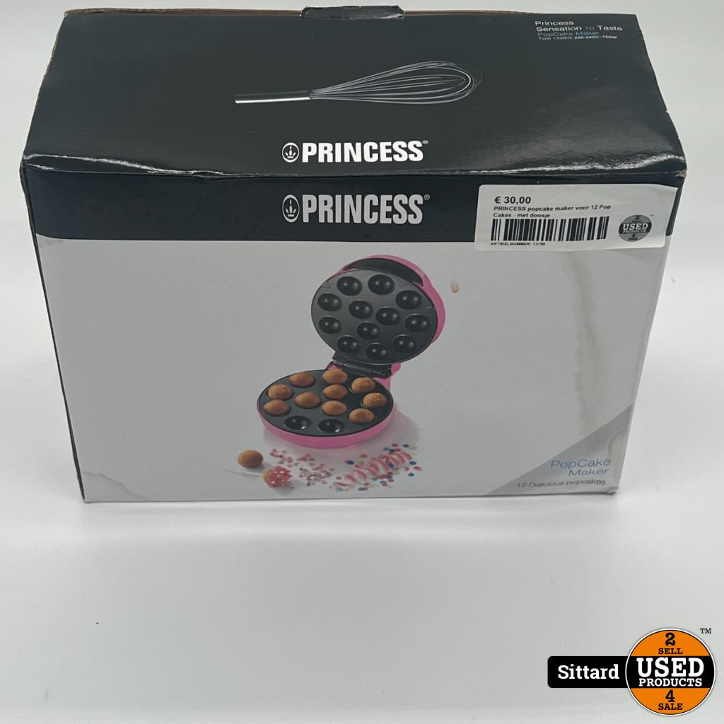 PRINCESS popcake maker voor 12 Pop Cakes - met doosje, Witgoed en Apparatuur, Wafelijzers, Nieuw, Ophalen of Verzenden