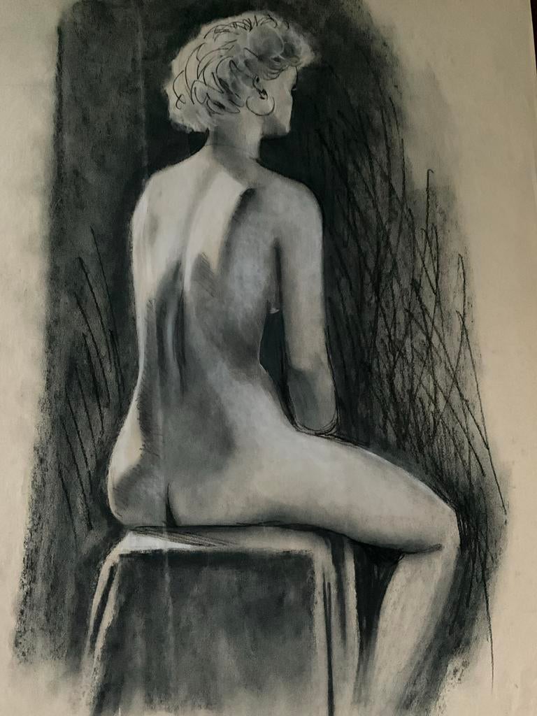Naaktportret Monique Sluyter, 1996 door Piet Deunhouwer, Antiek en Kunst, Kunst | Tekeningen en Foto's, Ophalen of Verzenden