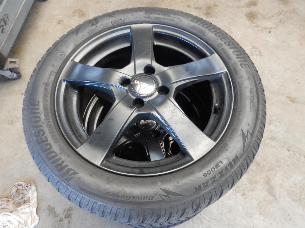 Winterset Mini 4x100 (195/55/16), Auto-onderdelen, Banden en Velgen, Ophalen, Gebruikt, 16 inch, Banden en Velgen