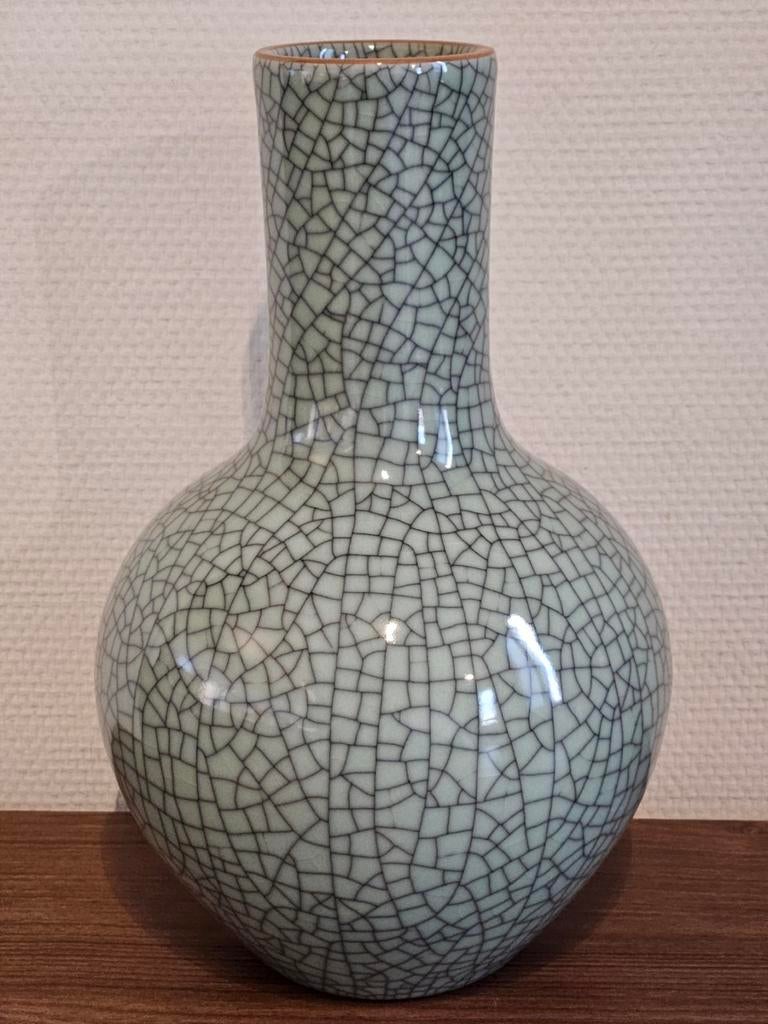 Grote Chinese vaas Chinees aardewerk celadon Guan craquelé, Antiek en Kunst, Antiek | Keramiek en Aardewerk, Ophalen of Verzenden