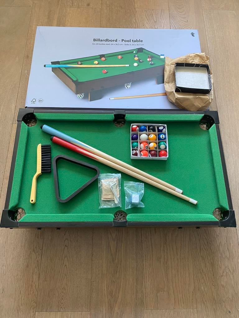Flying tiger pooltafel biljart tafel kinderen, incl doos, Ophalen, Zo goed als nieuw, Overige typen