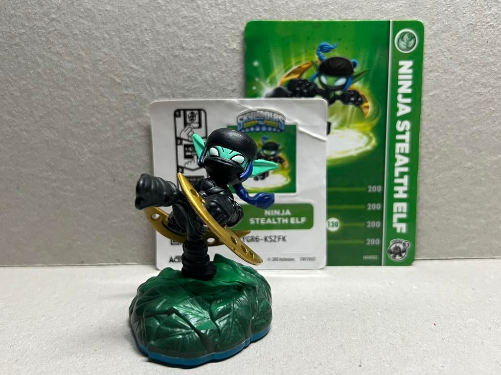 Skylanders Swap Force Ninja Stealth Elf mét kaart & sticker, Avontuur en Actie, 2 spelers, Ophalen of Verzenden, Zo goed als nieuw