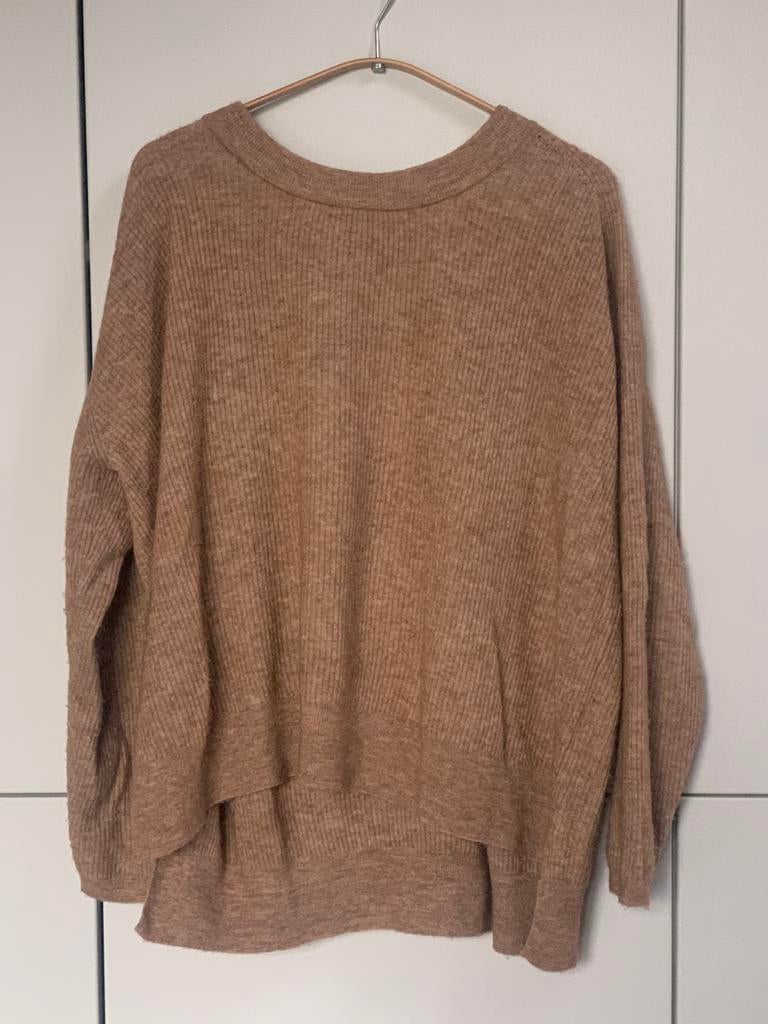 Humanoid trui bruin/roze, Verzenden, Gedragen, Maat 42/44 (L), Bruin