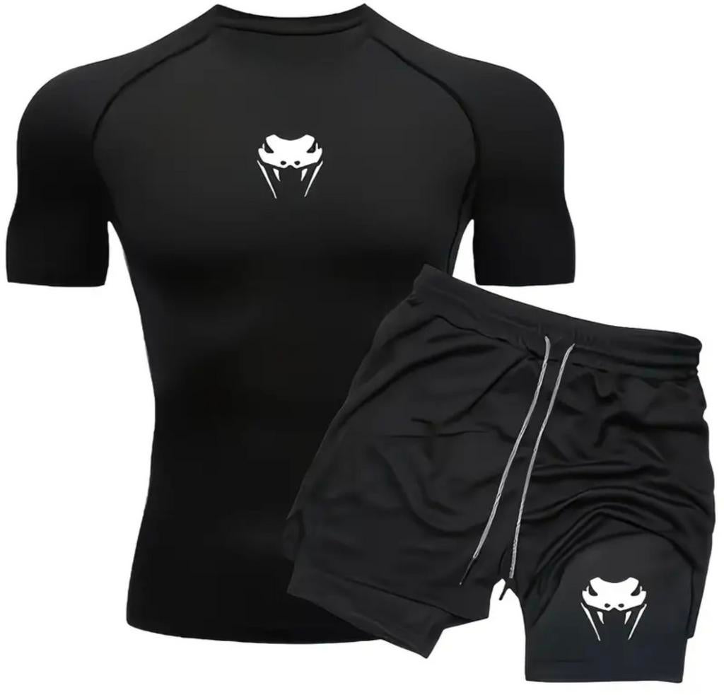 Venom Fitness Compressie Set, Fitness, Zwart, Nieuw, Overige maten