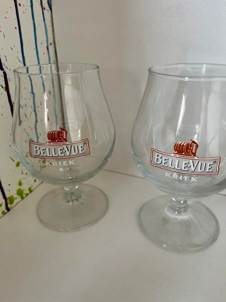 Belle-Vue bierglazen set van 6 glazen, Ophalen of Verzenden, Nieuw, Glas of Glazen, Overige merken
