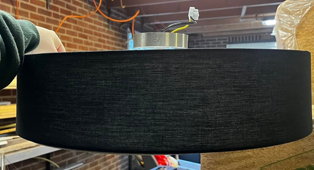 Plafondlamp van stof 50cm, Ophalen of Verzenden, Zo goed als nieuw, Stof