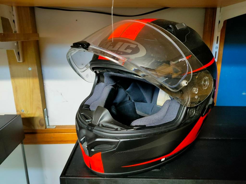 Degelijke motorhelm HJC. Zeer goede staat !, Ophalen of Verzenden, Tweedehands, Integraalhelm, HJC