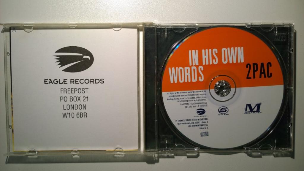 2Pac - In His Own Words, Ophalen of Verzenden, 2000 tot heden, Zo goed als nieuw
