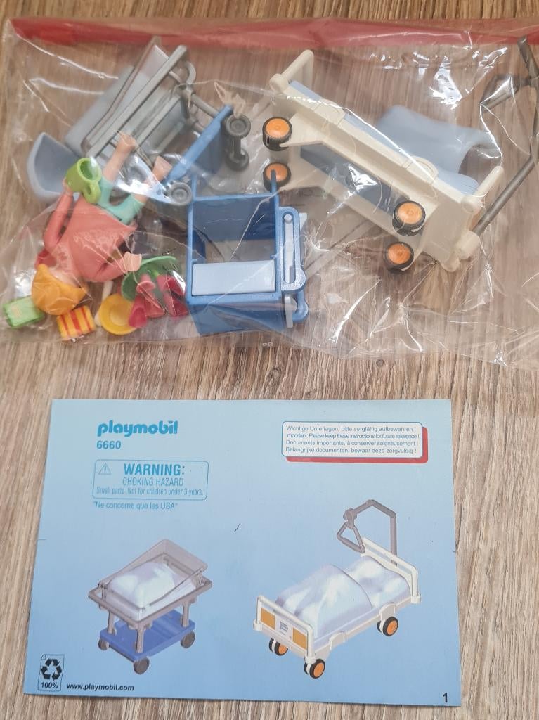 playmobil ziekenhuis inrichting 5 sets, Ophalen of Verzenden, Zo goed als nieuw, Complete set