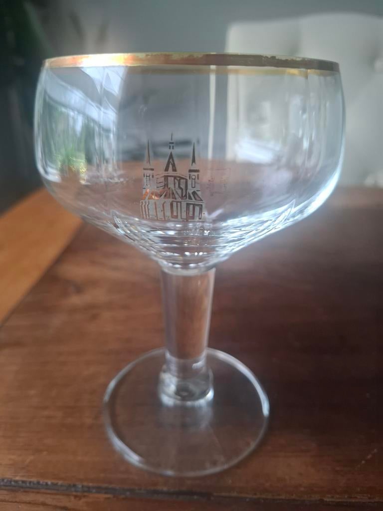 La trappe tilburg bierglas, Ophalen of Verzenden, Zo goed als nieuw, Glas of Glazen, La Trappe