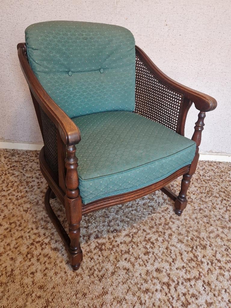 Titel: Engels eiken stoel / fauteuil., Huis en Inrichting, Stoelen, Bruin, Ophalen of Verzenden, Zo goed als nieuw, Engelse stijl