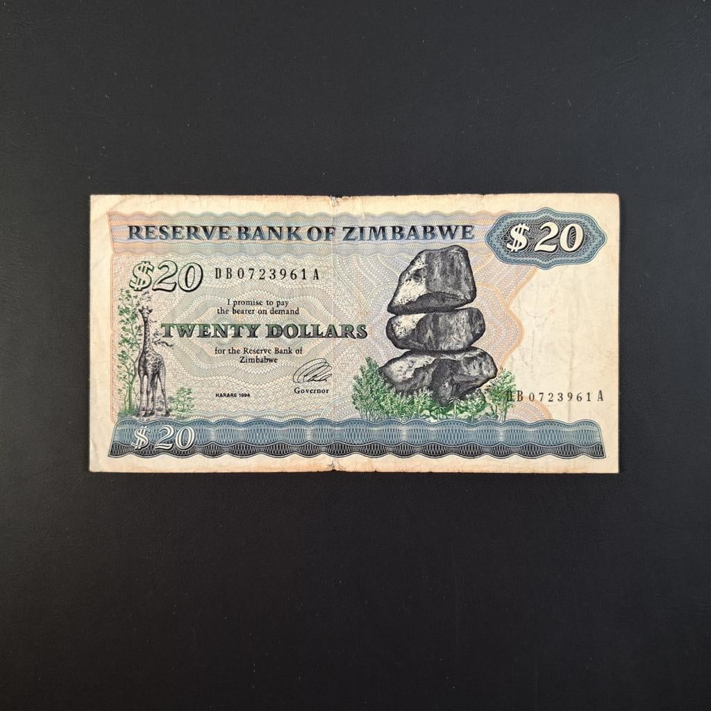 20 dollar Zimbabwe #054, Verzenden, Zimbabwe, Los biljet