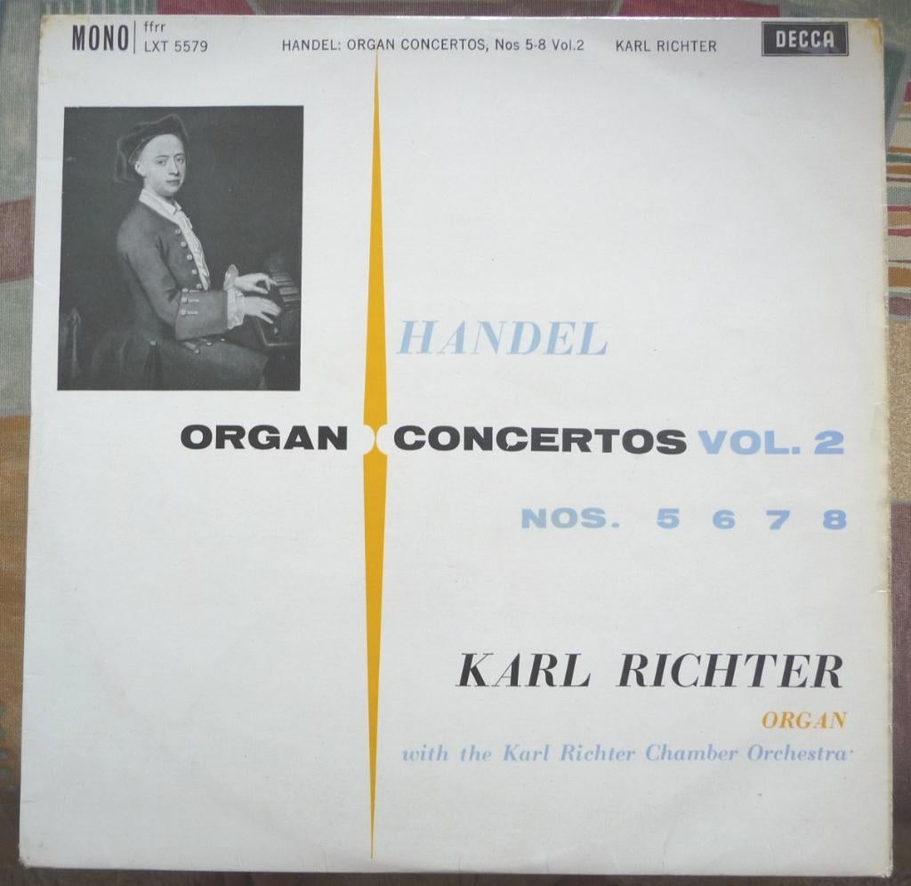 Handel Organ Concertos Vol. 2- Karl Richter, Ophalen of Verzenden, Kamermuziek, Gebruikt, 12 inch