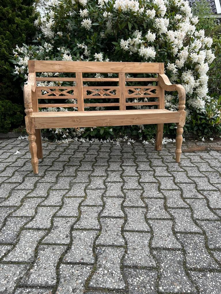 Nieuwe 3 Zits tuinbank handgemaakt van oud teakhout, Ophalen of Verzenden, Nieuw, Teakhout