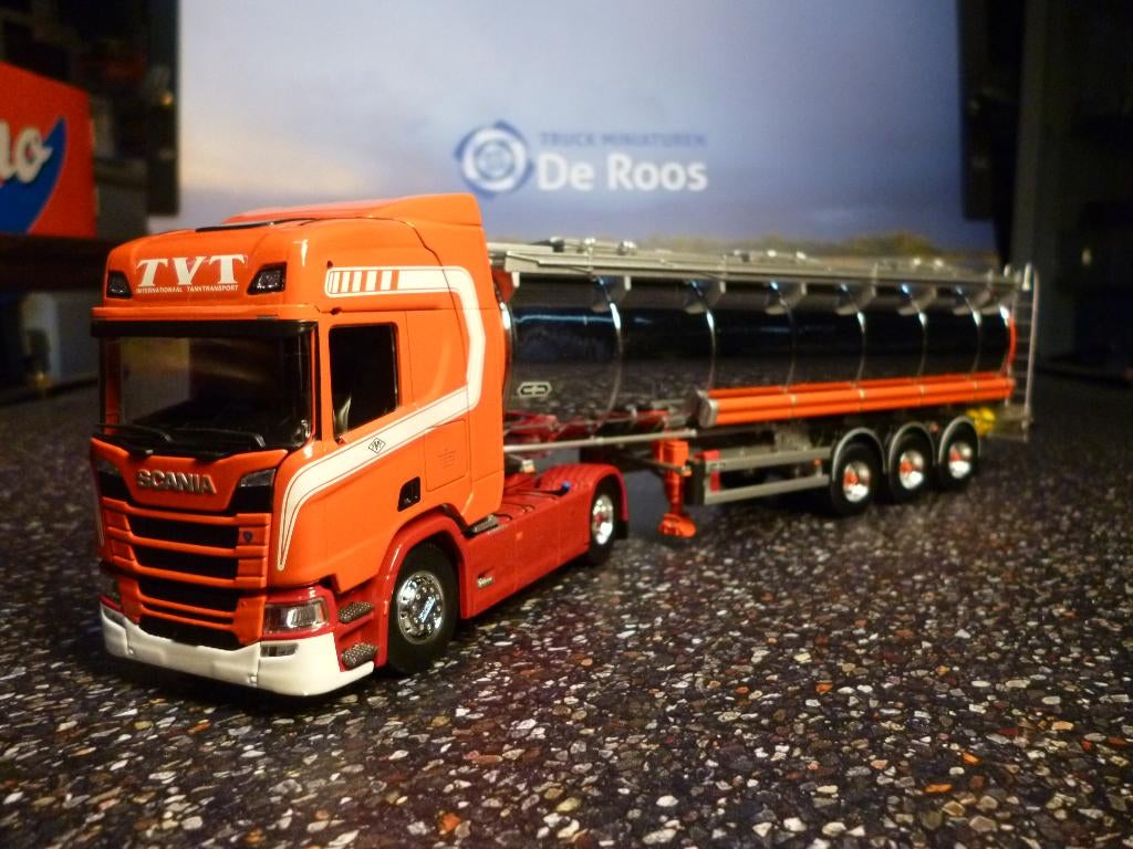 Tekno Scania R 450 TVT, Hobby en Vrije tijd, Modelauto's | 1:50, Ophalen of Verzenden, Nieuw, Bus of Vrachtwagen, Tekno