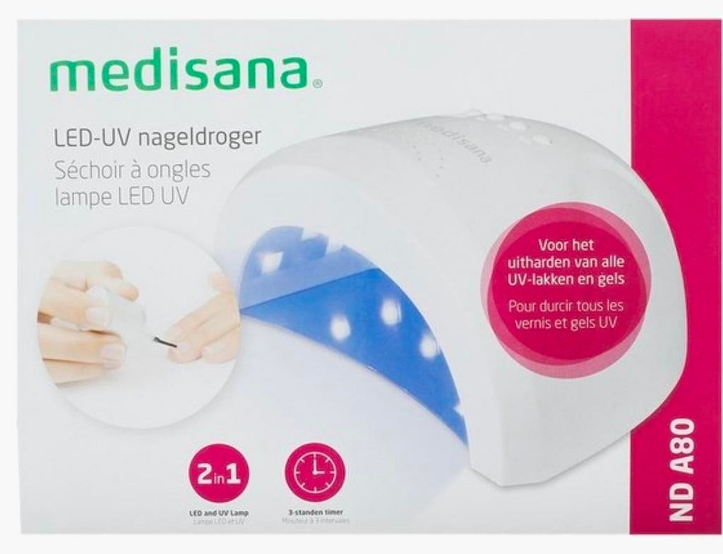 Medisana Led uv nageldorger ND A80, Ophalen of Verzenden, Gebruikt, Hand- en Voetverzorging