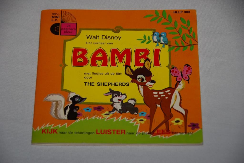 Walt Disney – Het Verhaal van Bambi 7” Single Vinyl, Gebruikt, Single, Ophalen of Verzenden, Kinderen en Jeugd