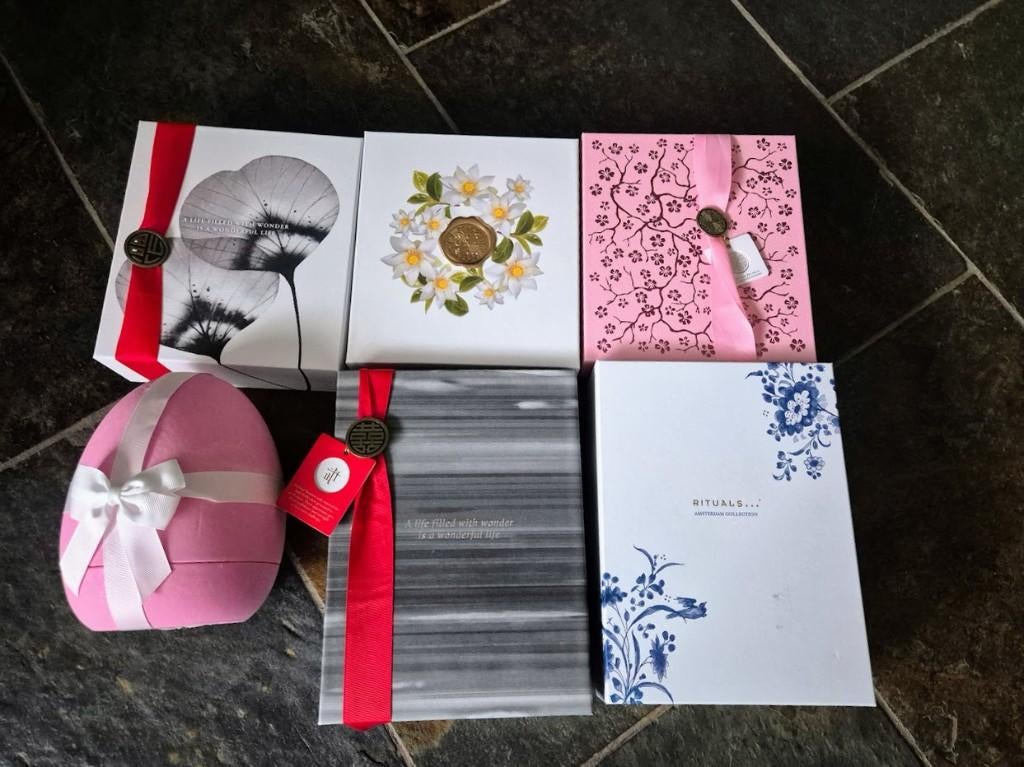 6 lege Rituals dozen / verpakkingen (zonder inhoud!), Ophalen, Zo goed als nieuw, Overige typen