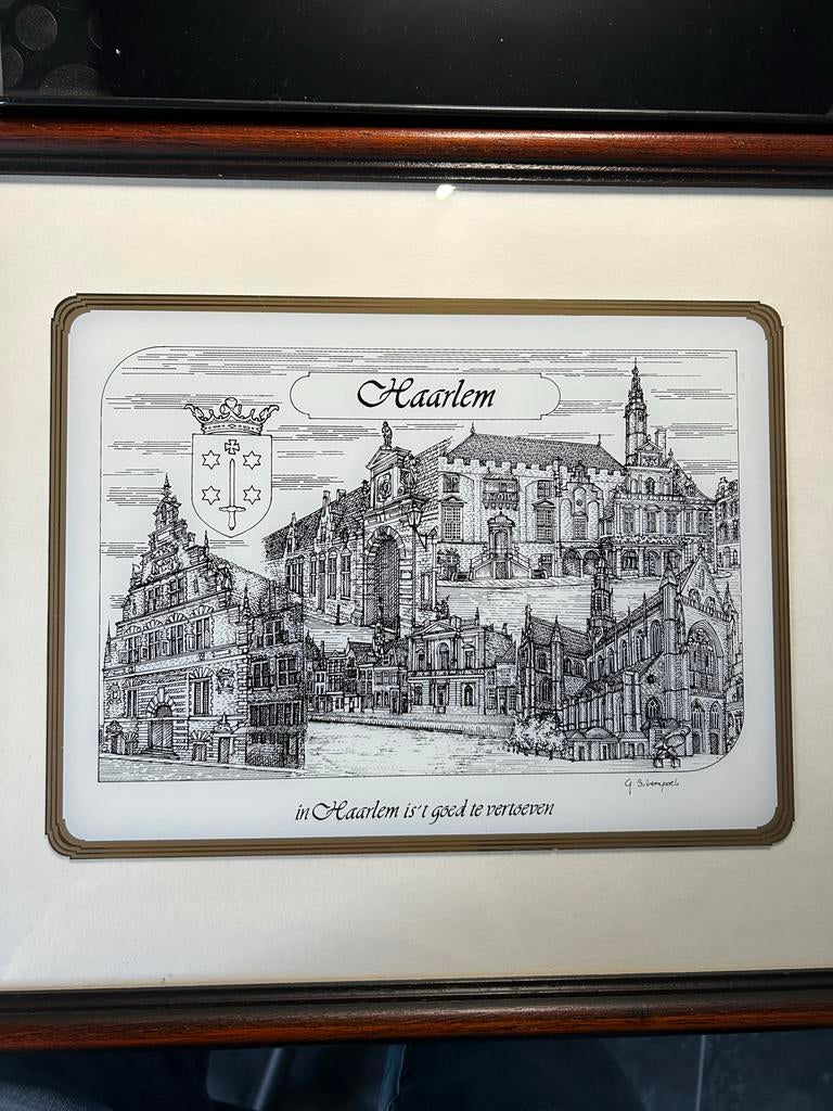 Gerard Swaenepoel Glasgravure met Gouden Rand, Ophalen