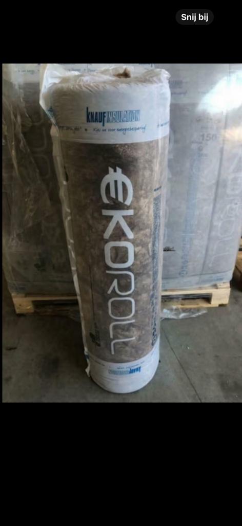 Koopje nu aanbieding knauf expert glaswol 100mm€2,55 pm2 inc, Doe-het-zelf en Verbouw, Isolatie en Afdichting, Ophalen, Dakisolatie