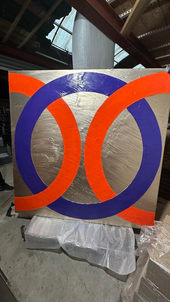 Karin vermeer cobra-stijl, Antiek en Kunst, Kunst | Schilderijen | Modern, Ophalen of Verzenden