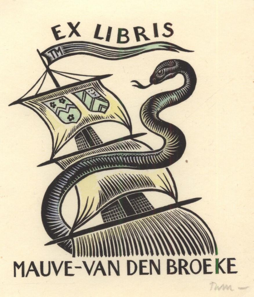 1246 Ex Libris Nederland : Thijs Mauve, 1940, Verzenden