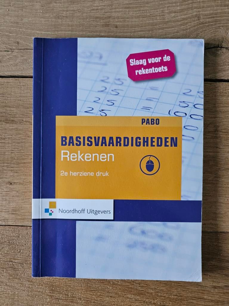 Basiskennis Rekenen PABO - Klaar met studie!, Ophalen of Verzenden, Zo goed als nieuw, HBO, Onbekend