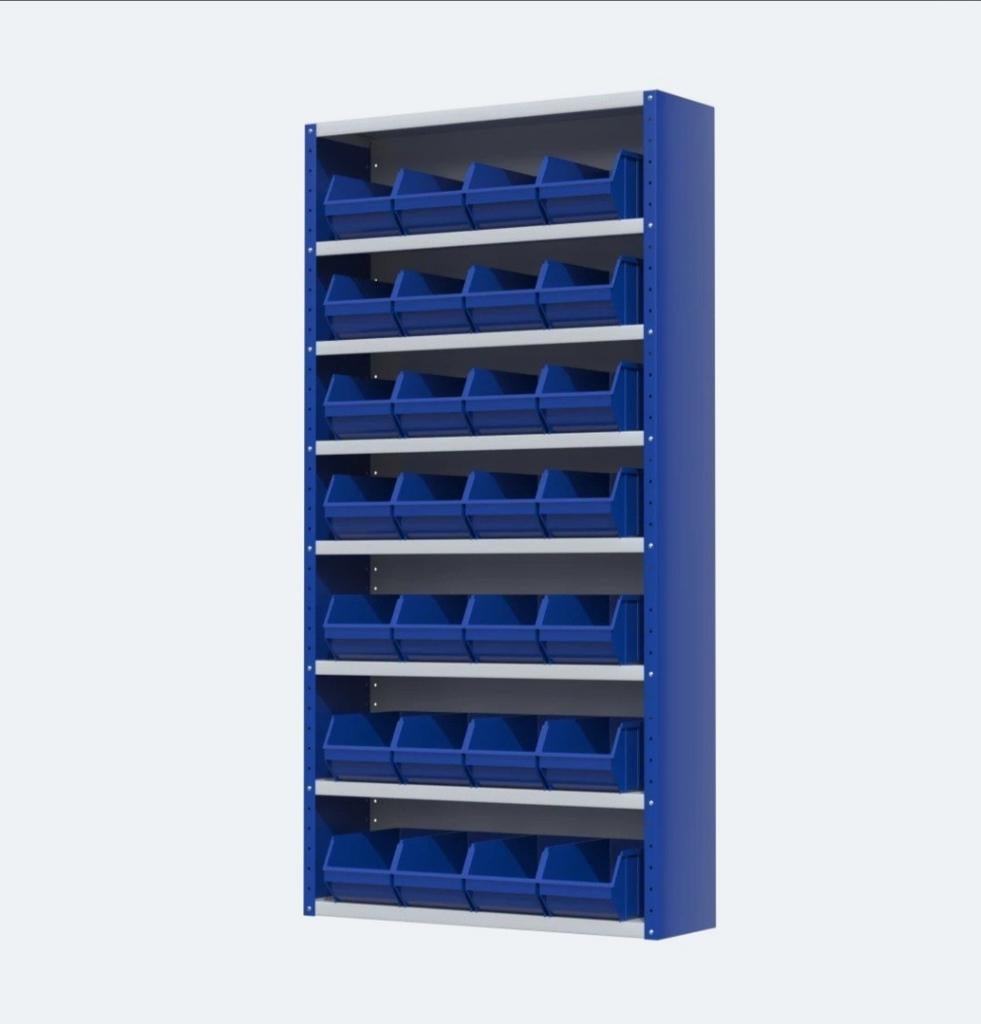 Nieuwe bakkenkast magazijnkast werkplaatskast, Verzenden, Nieuw, 25 tot 50 cm, Minder dan 100 cm