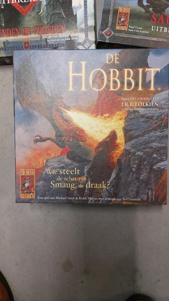 De Hobbit bordspel -in nieuwstaat !, Vijf spelers of meer, Ophalen of Verzenden, Zo goed als nieuw, 999 Games