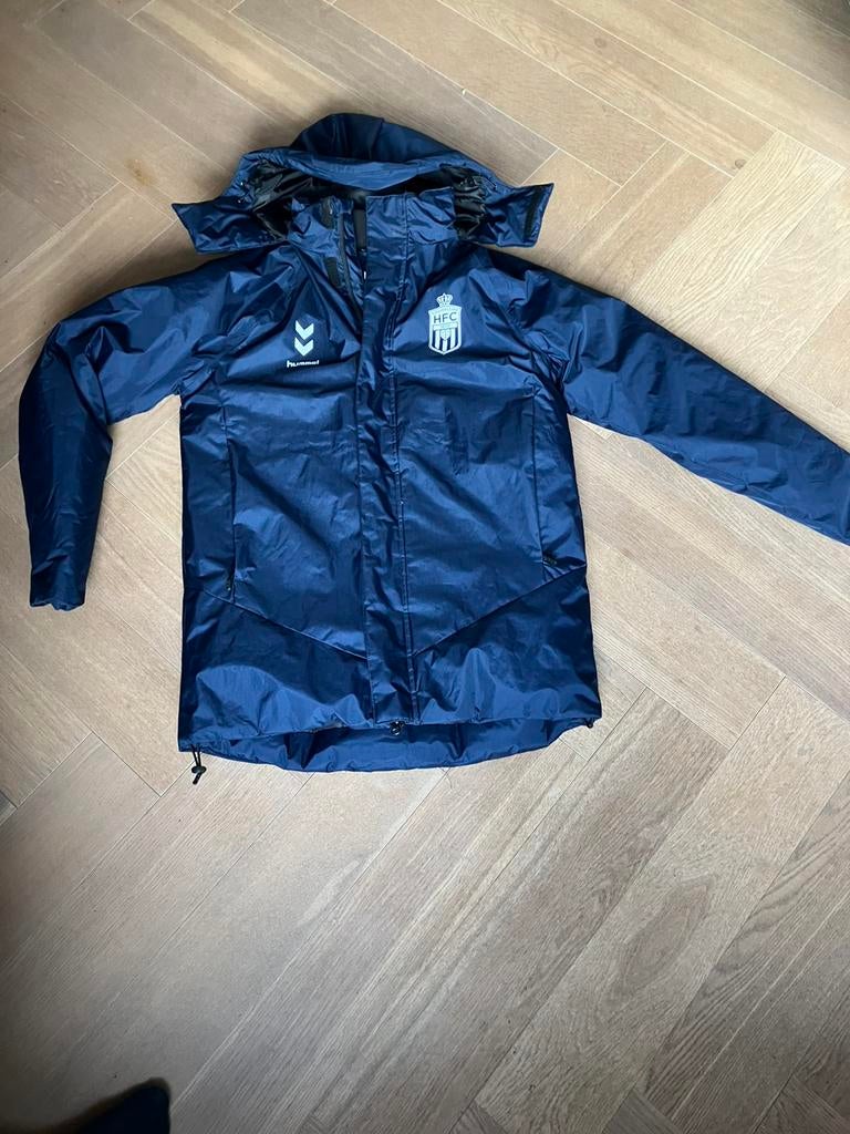 Hummel HFC winterjas heren/jongens maat S, Ophalen of Verzenden, Zo goed als nieuw, Blauw, Voetbal