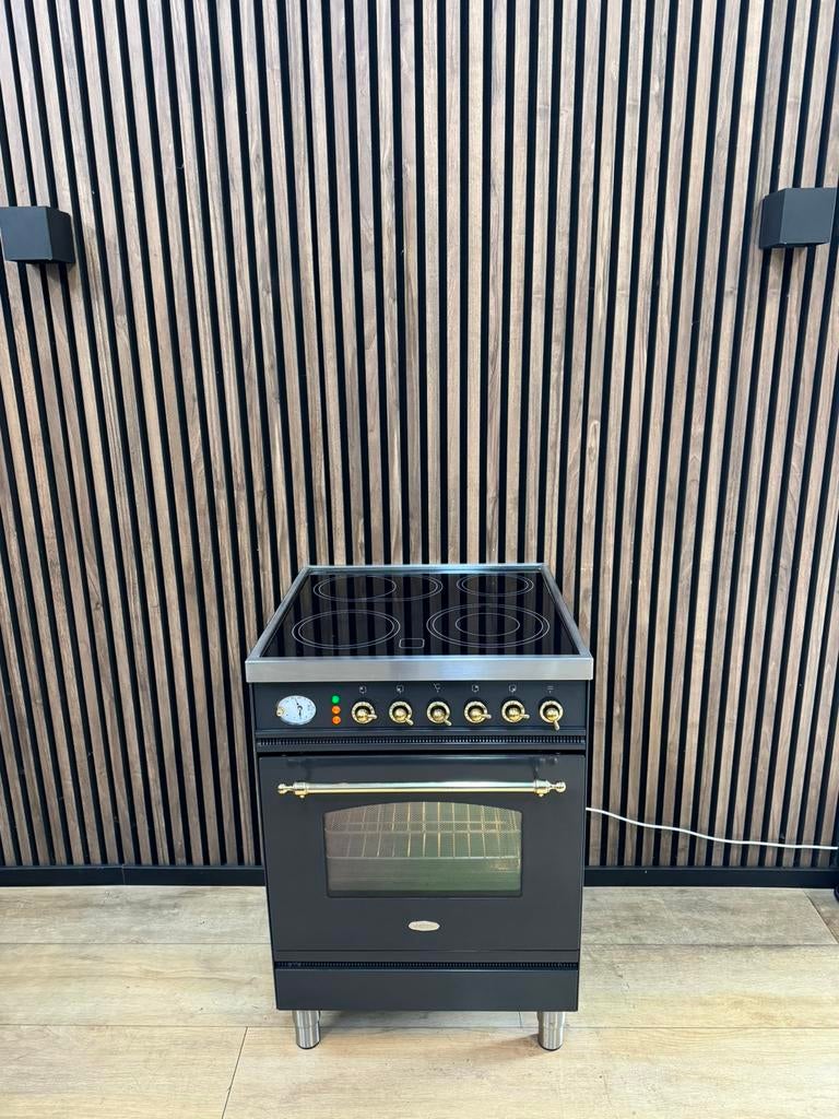 Prachtige Boretti keramisch Fornuis 60 cm (Gratis bezorgen), Keramisch, Zo goed als nieuw, Energieklasse A of zuiniger, Vrijstaand