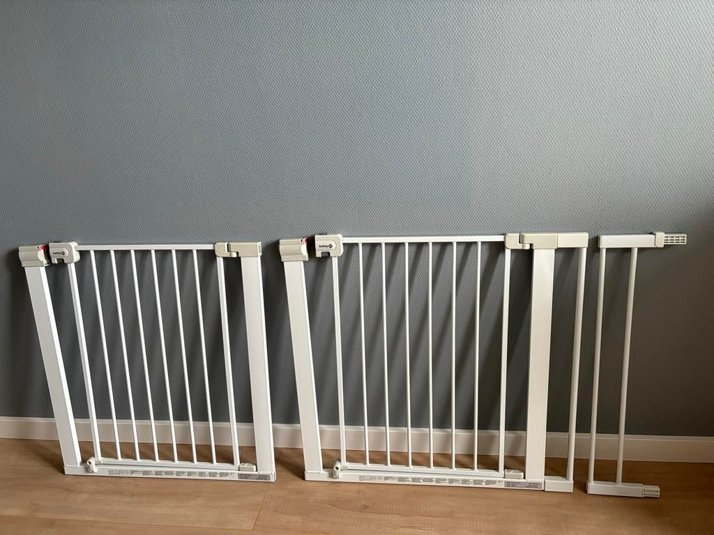 2 Traphekjes Safety 1st + verlengstuk, Gebruikt, 100 tot 115 cm, Ophalen of Verzenden, Klemhekje