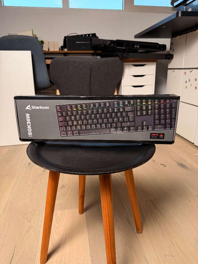 Sharkoon Skiller SGK36W, Qwertz DE, Computers en Software, Toetsenborden, Gaming toetsenbord, Sharkoon, Nieuw, Ophalen of Verzenden
