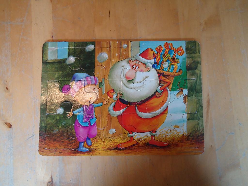 Kinder puzzel kerstman Kerstmis (B), Diversen, Kerst, Nieuw, Ophalen of Verzenden