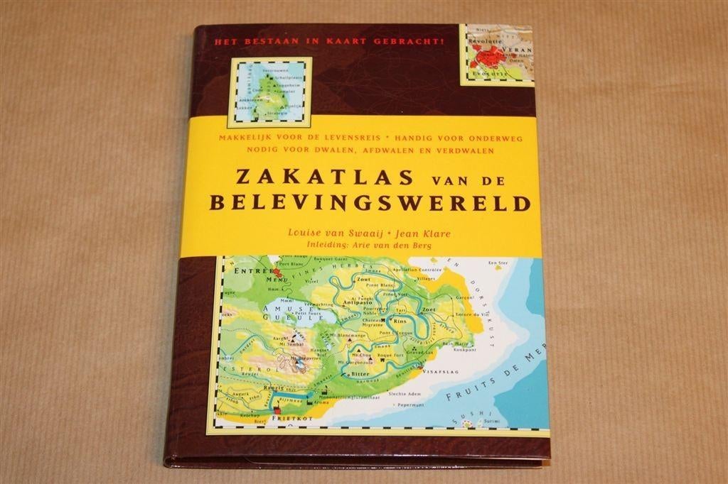 Zakatlas van de Belevingswereld — Unieke Landkaarten, Ophalen of Verzenden, 1800 tot 2000, Nederland, Landkaart